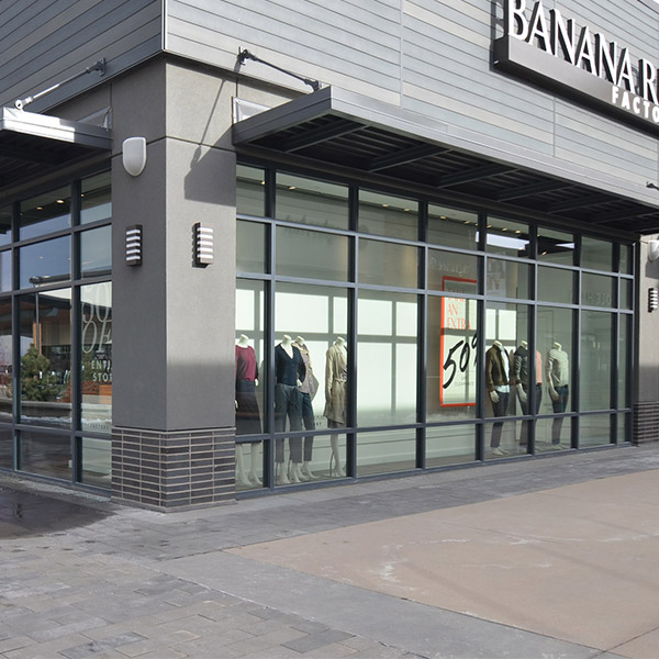 Premium Outlets, Denver, Colorado, Curtainwall